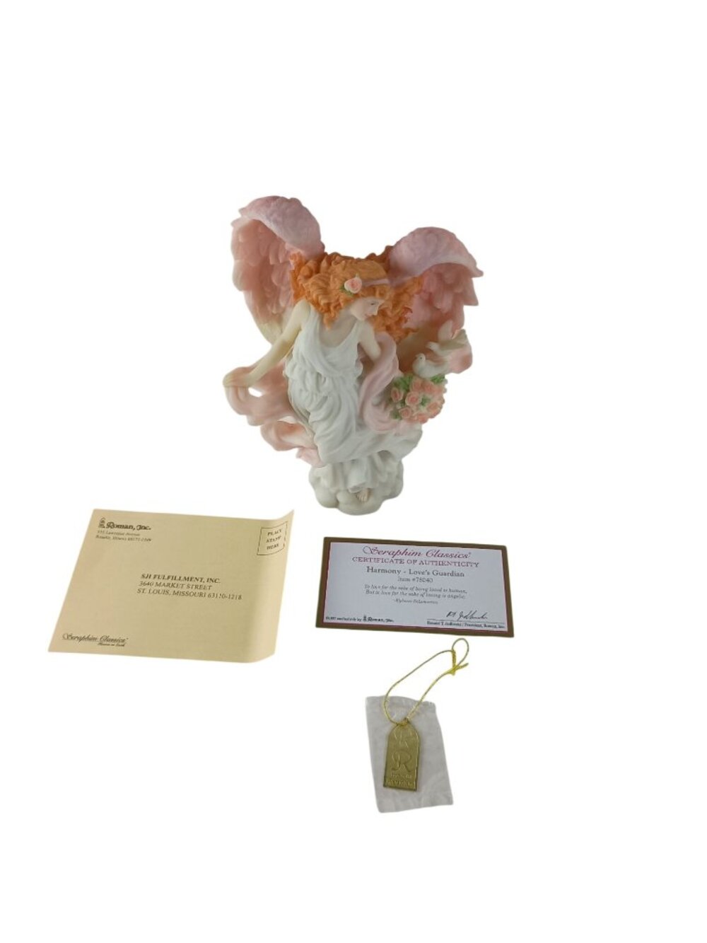 Seraphim Classics Exclusively Angel Figurine By Roman Harmony Love's Guardian